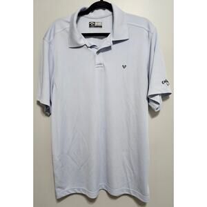 Callaway Men's Polo Golf Short Sleeve Shirt Opti-Dry Light Blue Size XL Golf